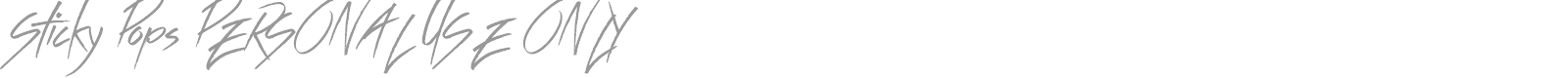 Sticky Pops font preview
